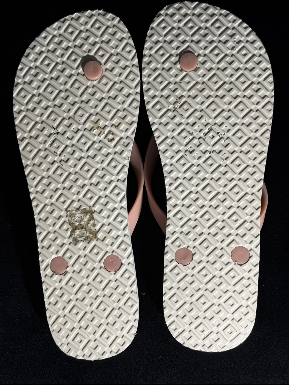Tory Burch Blush Pink Floral Flip Flop Sandals